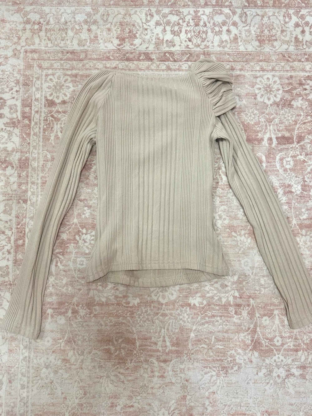 Commense 🤍 Off Shoulder Knot Long Sleeve Top - Picture 7 of 10